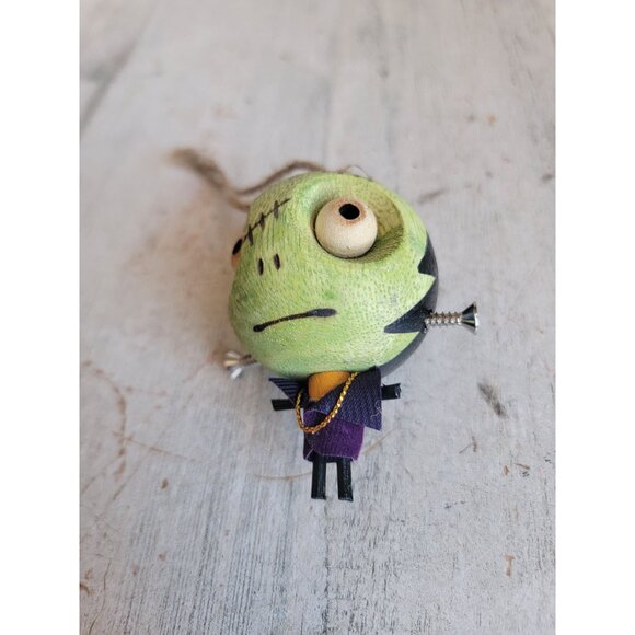 Pier 1 Halloween Frankenstein ornament crazy head unique - Picture 2 of 10